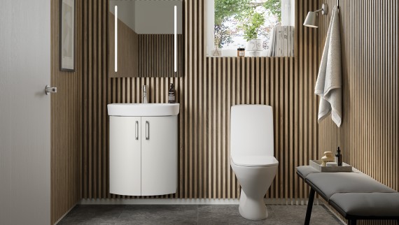 Ifö Vinta tualetes podi un vannas istabas mēbeļu komplekts